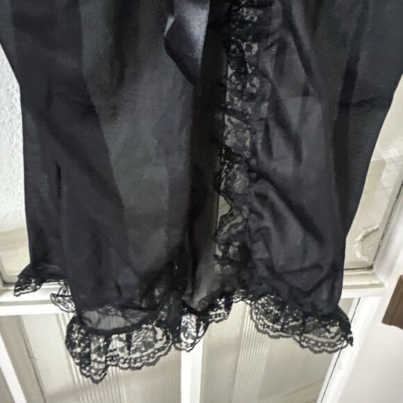 Black Lace Babydoll Lingerie Set Womens Small  NWOT - Picture 8 of 10
